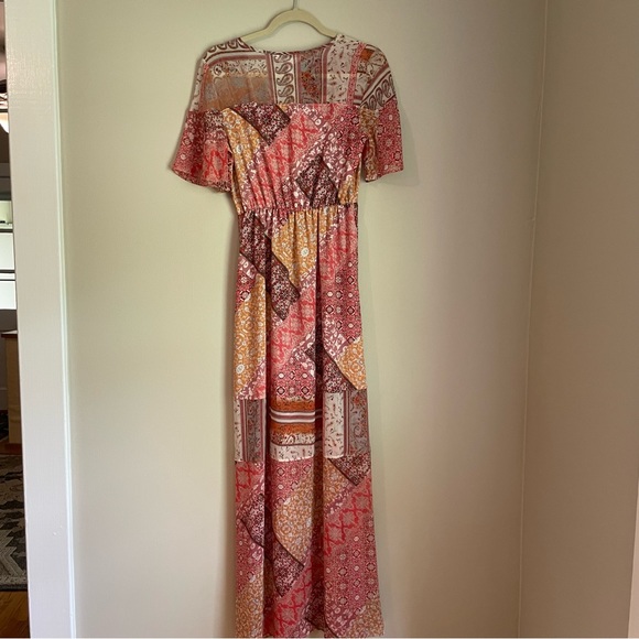 NWT BCBGeneration Pink Bandanna Paisley Printed Maxi Dress - Picture 8 of 9